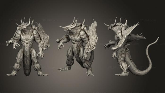 Figurines heroes, monsters and demons (BAGAN, STKM_1754) 3D models for cnc